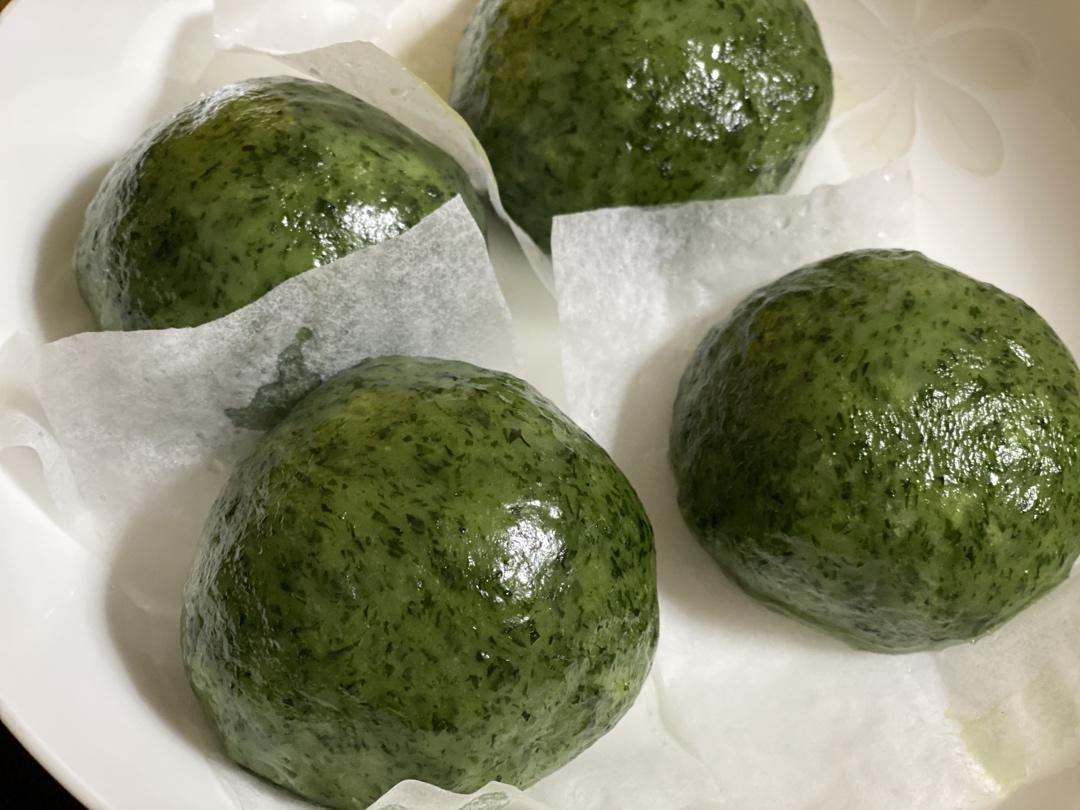 咸蛋黄肉松青团（艾糍）