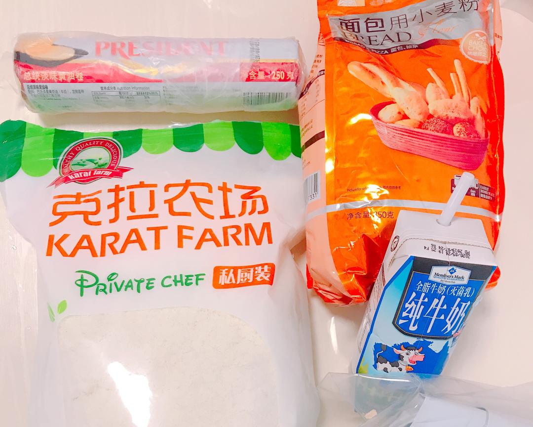 纯奶手撕吐司的做法 步骤1