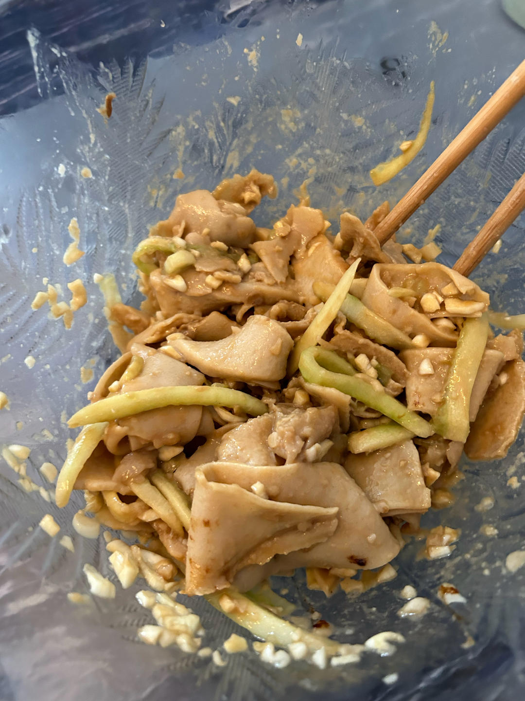 高筋面粉快速自制劲道凉皮～无需洗面