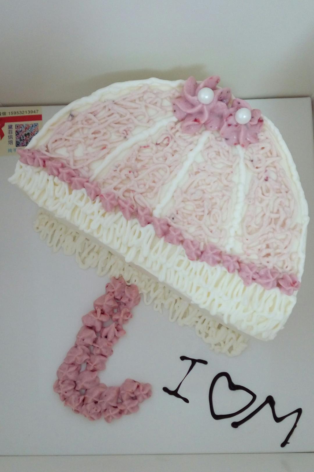 红酒女人_jni3做的小花伞蛋糕