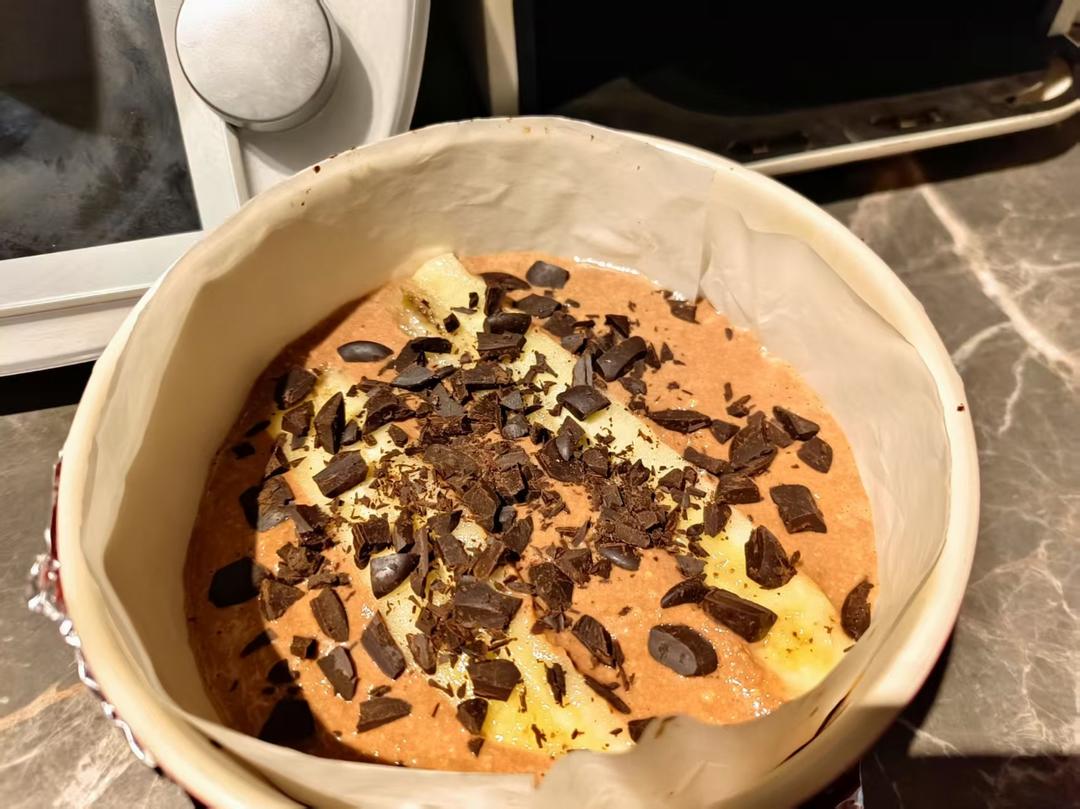 帕梅拉减脂❗️甜品🍰可可燕麦黑巧香蕉磅蛋糕