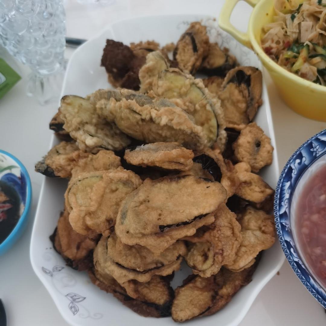 家常主食 炸茄盒 肉馅儿茄子