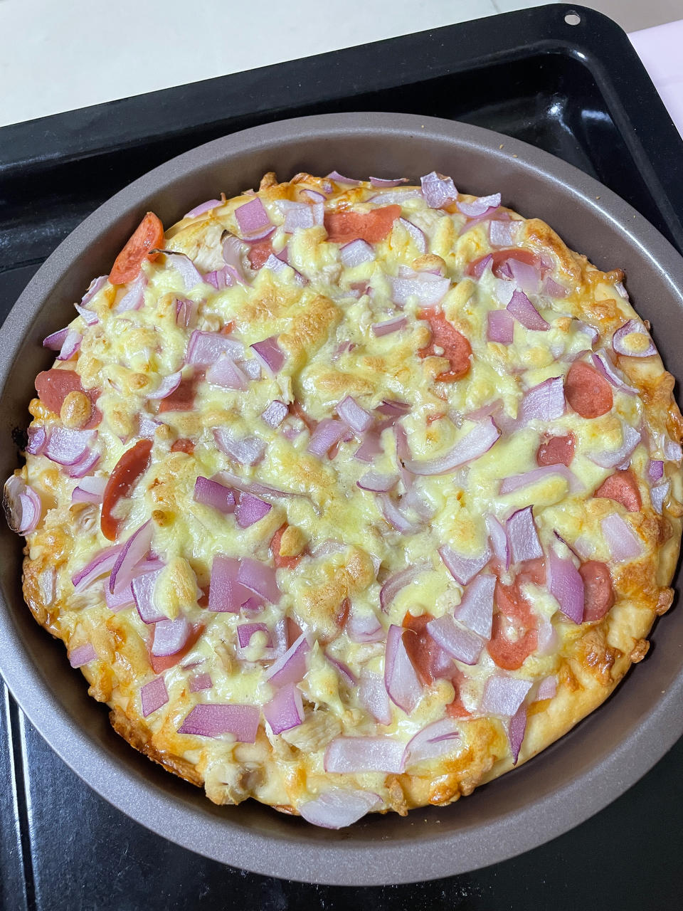 9寸纯手工什锦披萨（附披萨饼皮做法 简单好做）