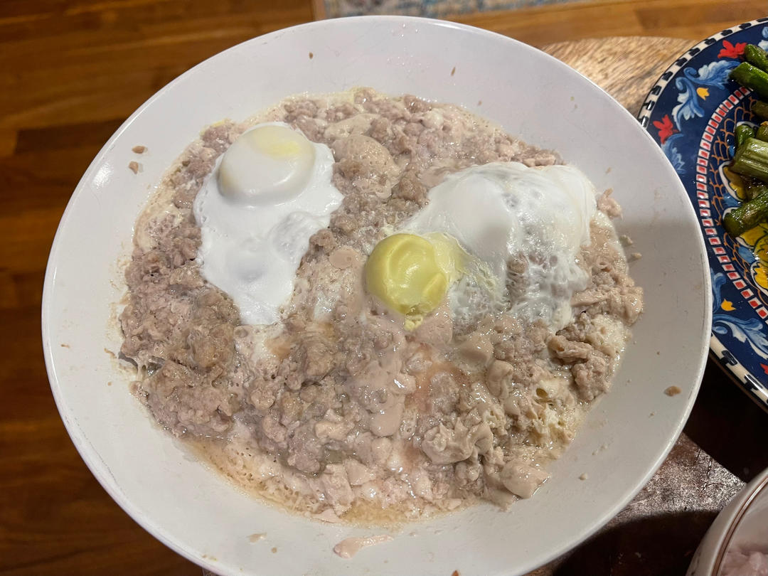 简单又好吃的肉饼蒸蛋