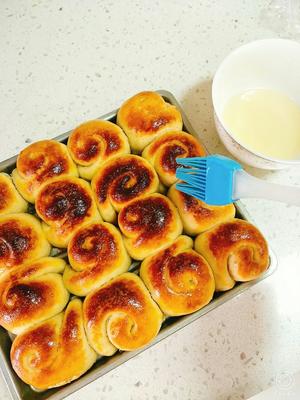 蜂蜜小面包🍞(家庭小试→小烤箱版)的做法 步骤24