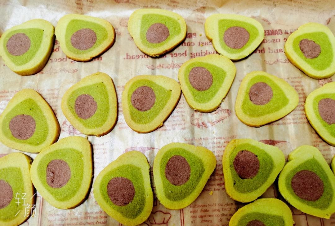 🥑免打发，免模具，清新小可爱—牛油果造型曲奇饼干
