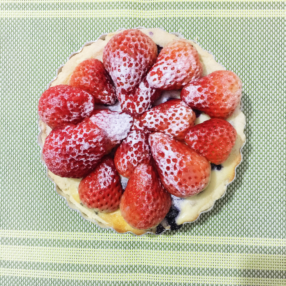 蓝莓草莓奶酪派（含半果酱做法）