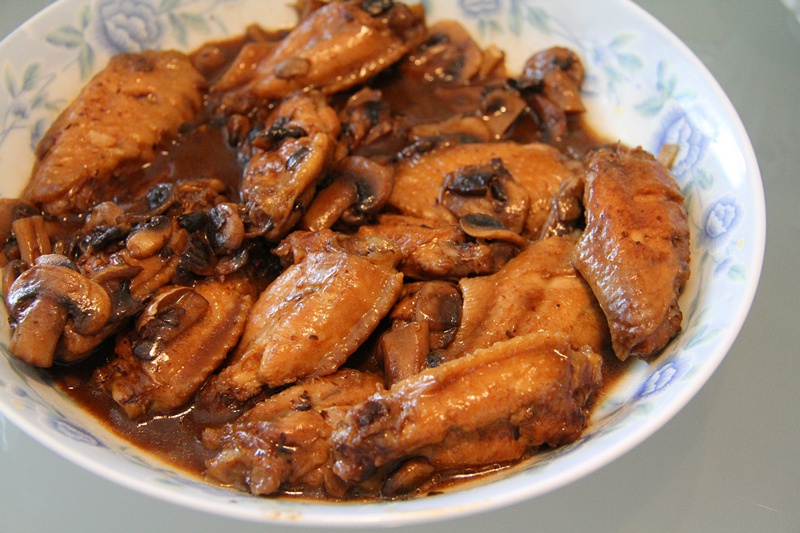 蚝油蘑菇鸡翅