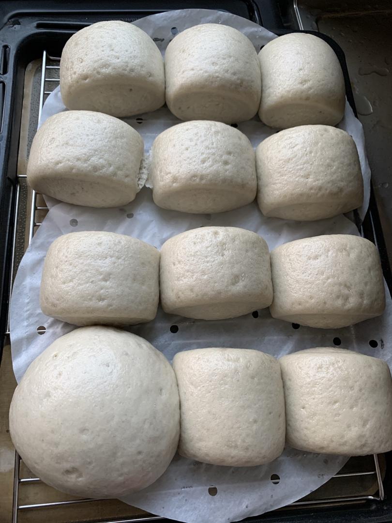 黑米粉刀切馒头