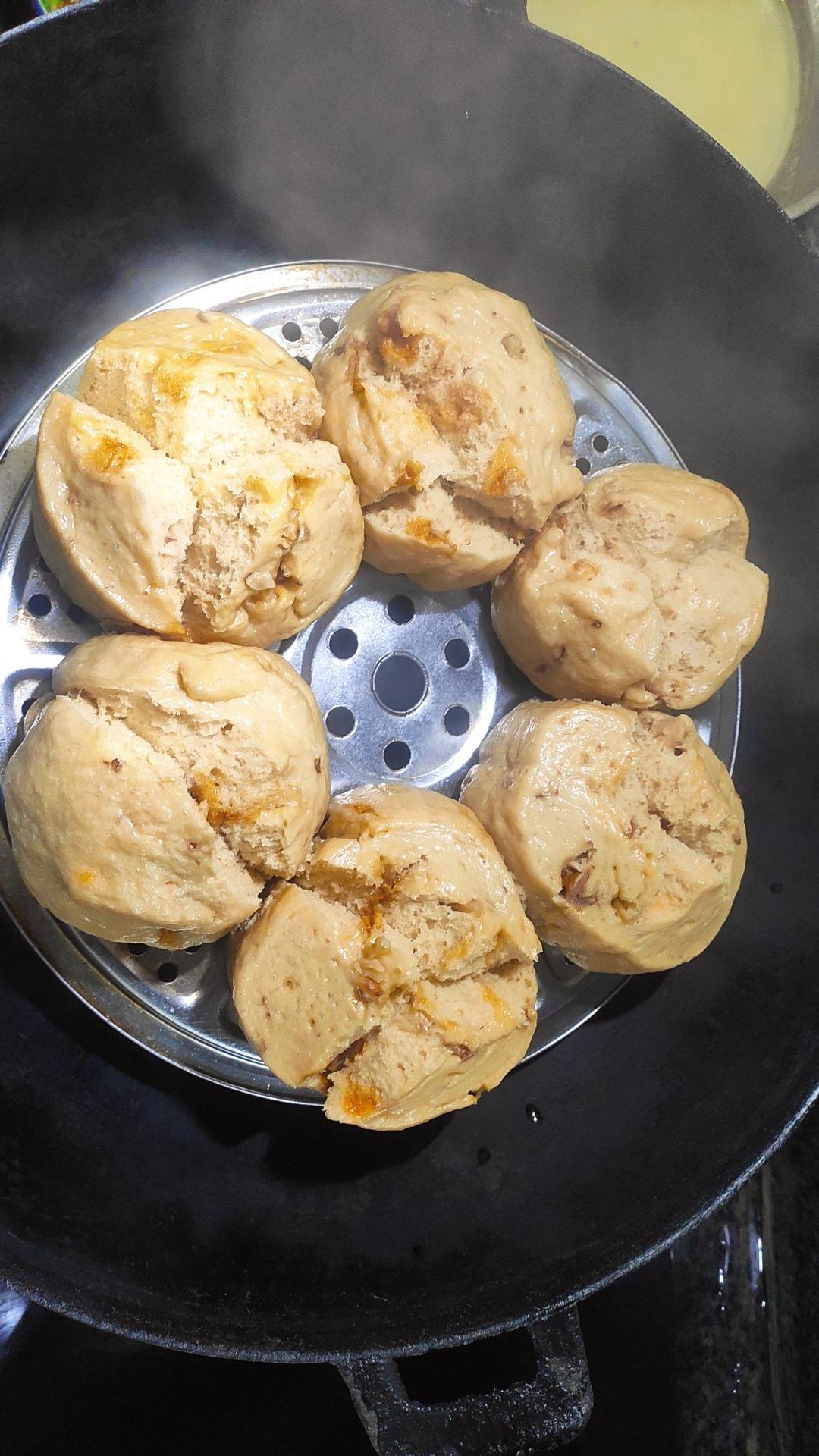 妥妥的红糖开花馒头