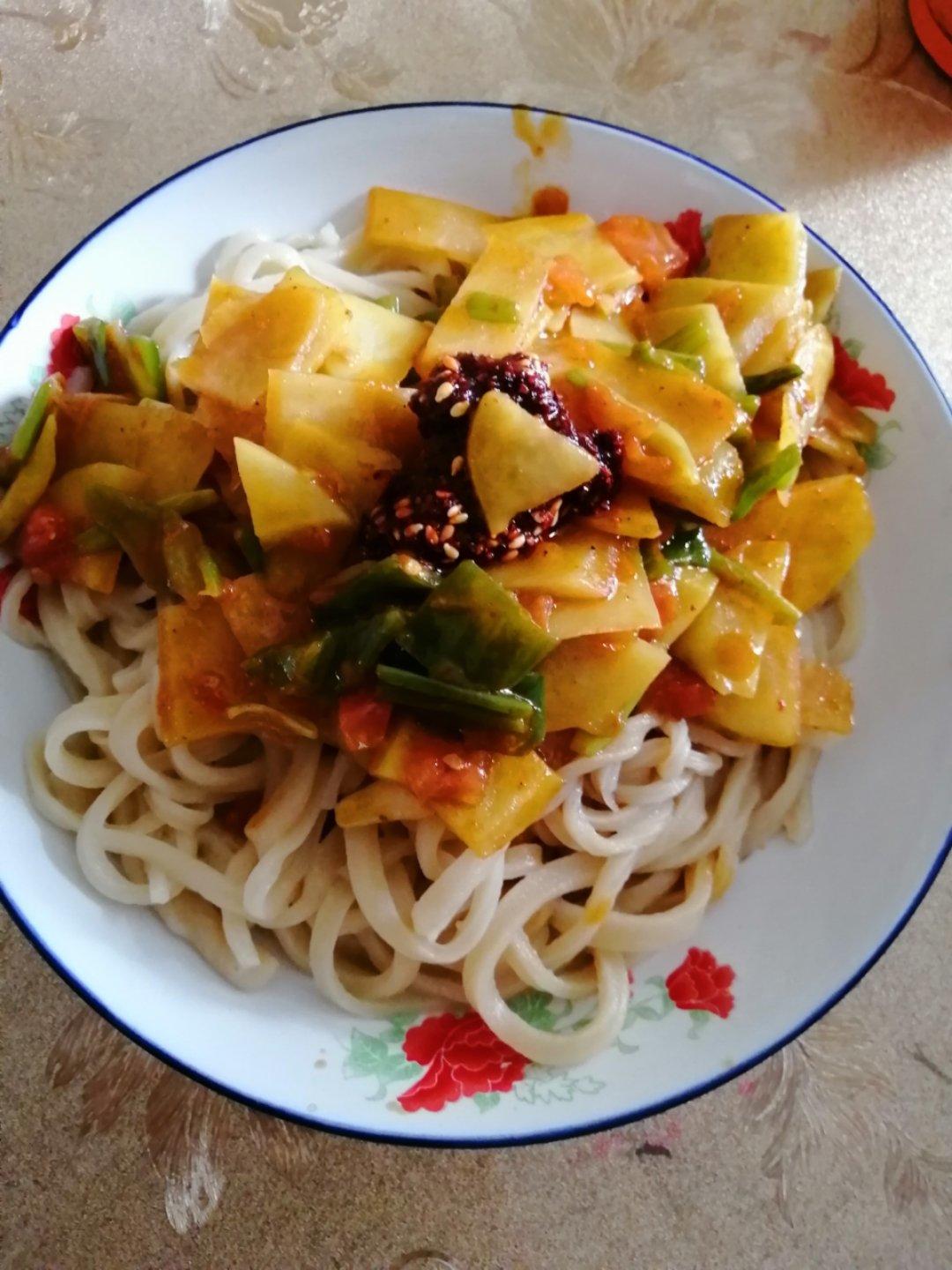 新疆拌面（拉条子）做法全程详解