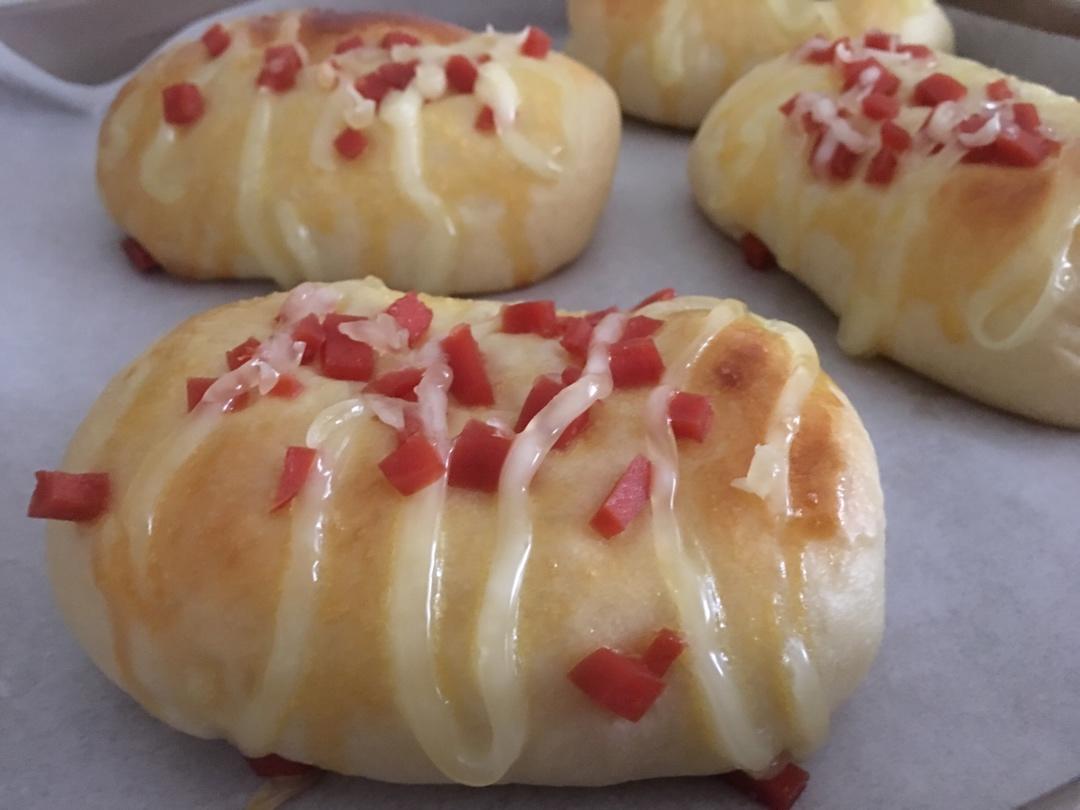 香葱火腿肉松面包