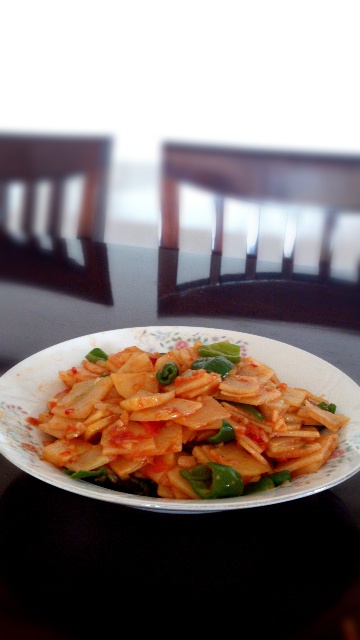 青椒番茄土豆片