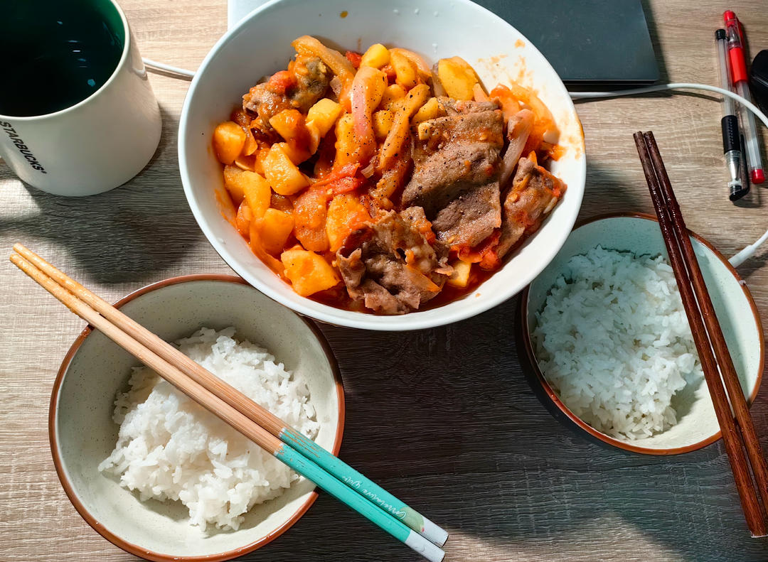 想吃一辈子❗️番茄肥牛烩饭