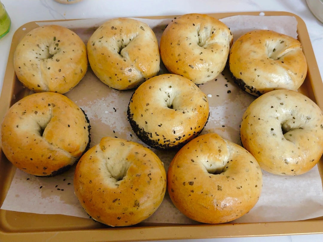 花椒叶盐贝果｜贝果控快冲！越嚼越香