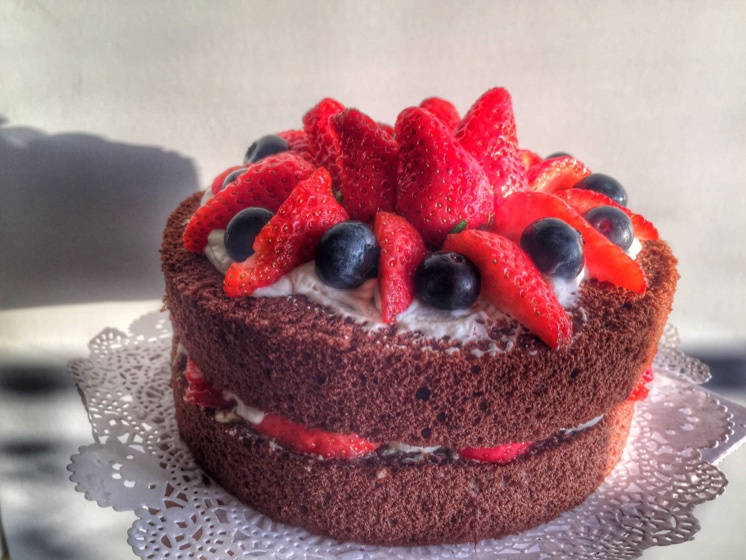 裸蛋糕之奶油巧克力戚风