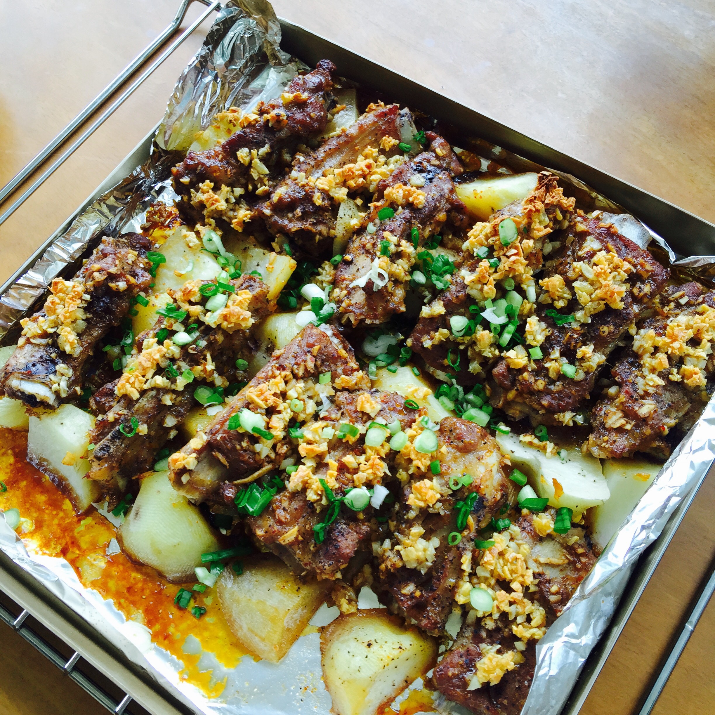 香到骨头里的蒜香排骨（烤箱）