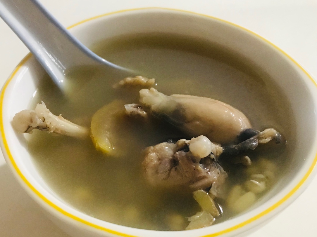 广东靓汤之田鸡绿豆汤的做法