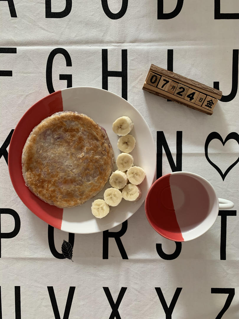 奶香芝士紫薯饼