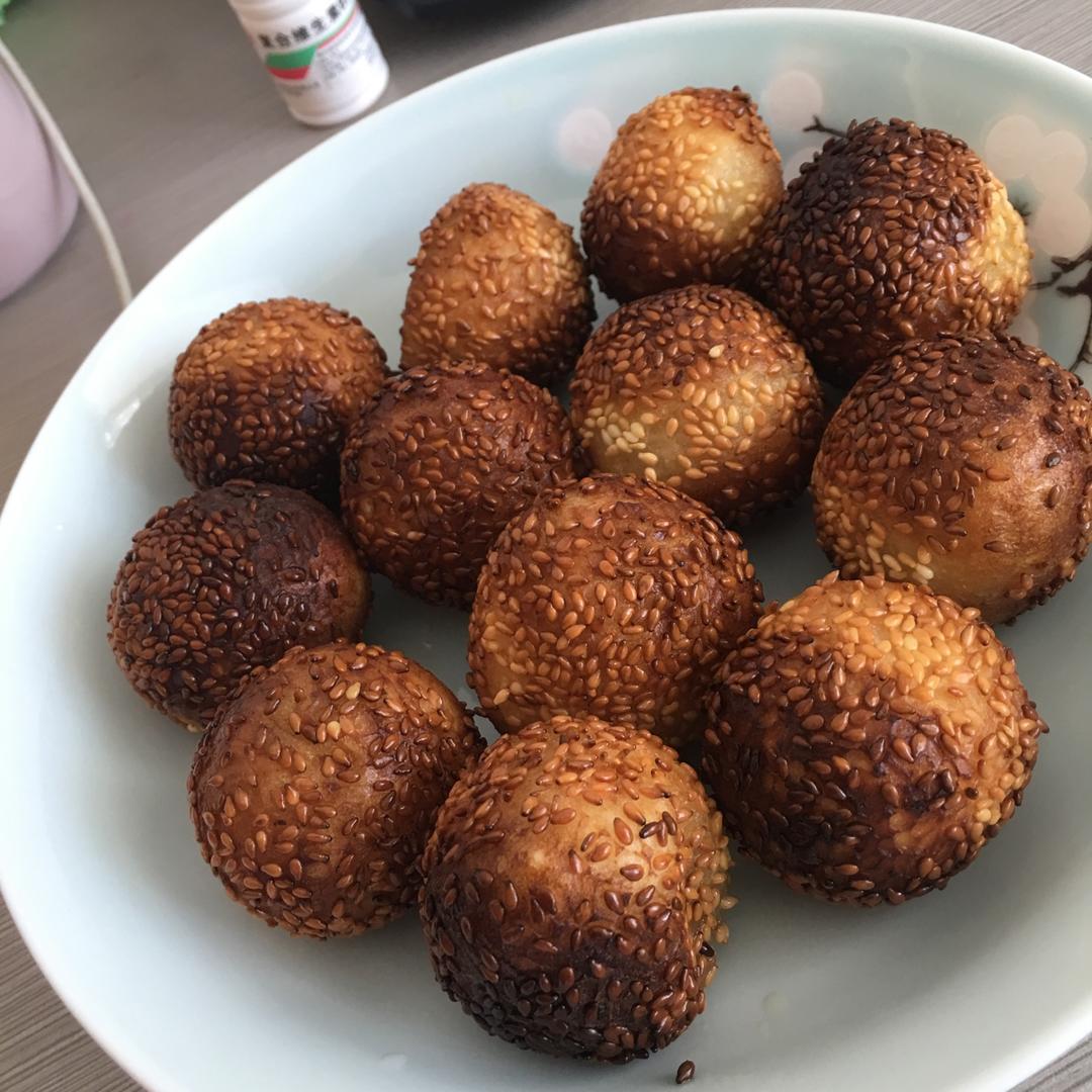 南瓜空心芝麻球