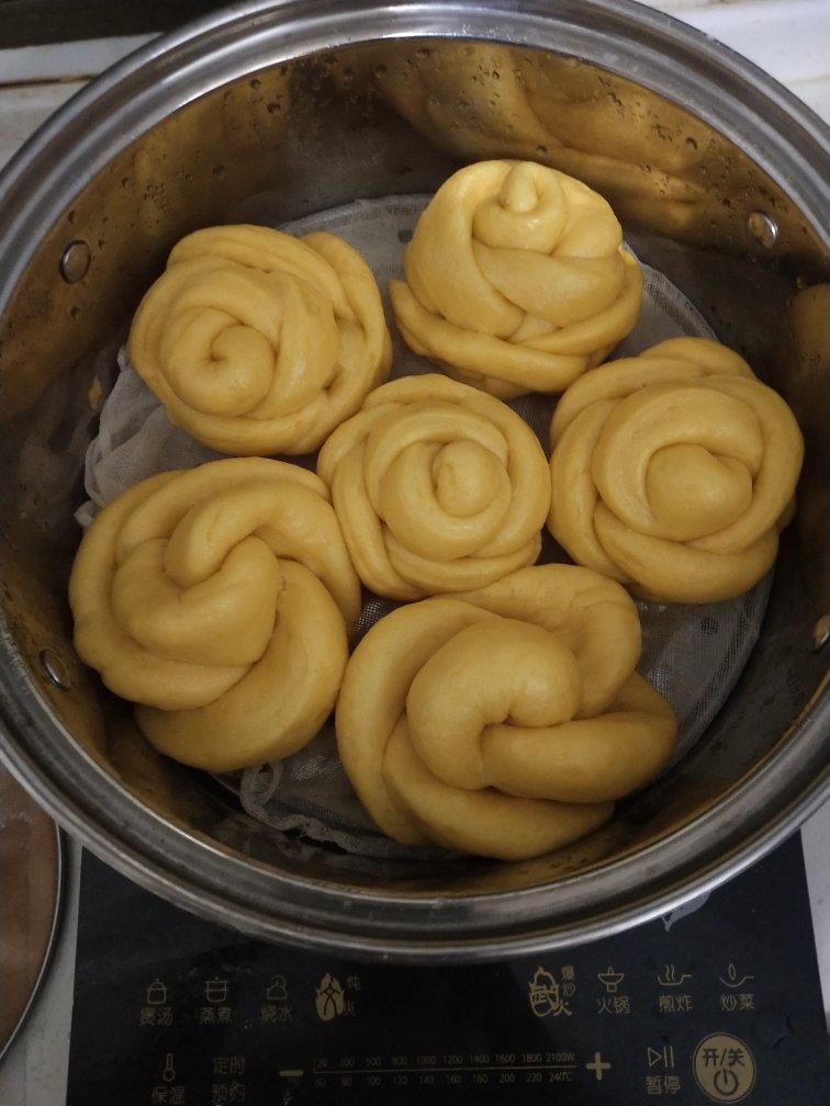 玫瑰花馒头（南瓜版）