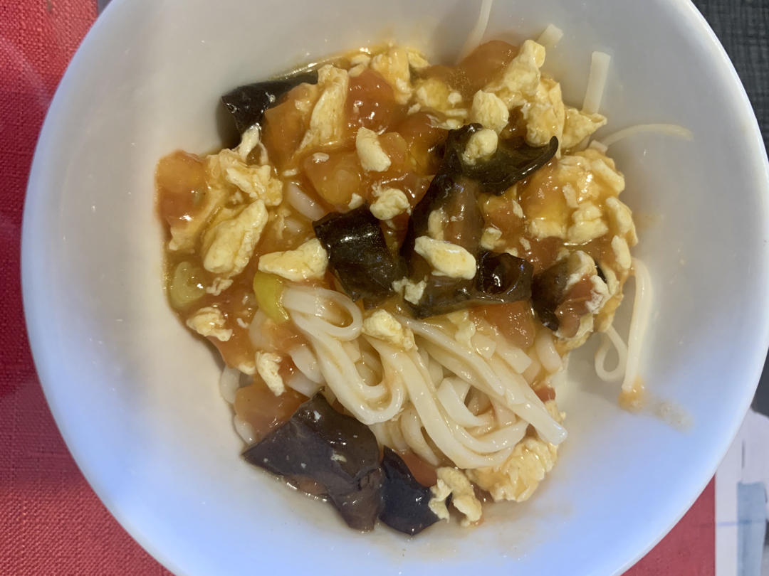 西红柿鸡蛋打卤面