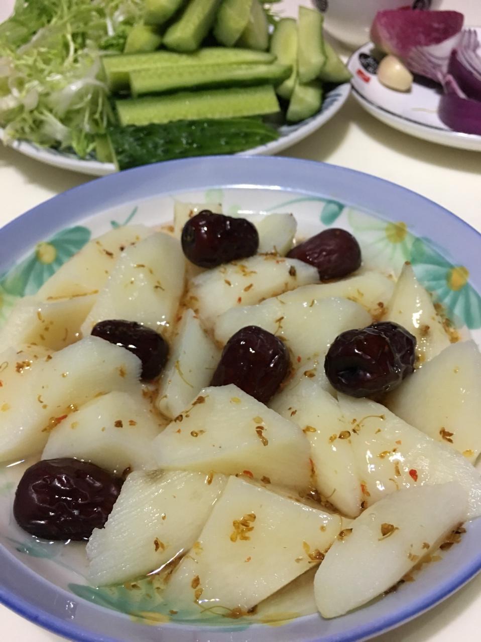 手机用户8684_lk6q做的桂花红枣蒸山药