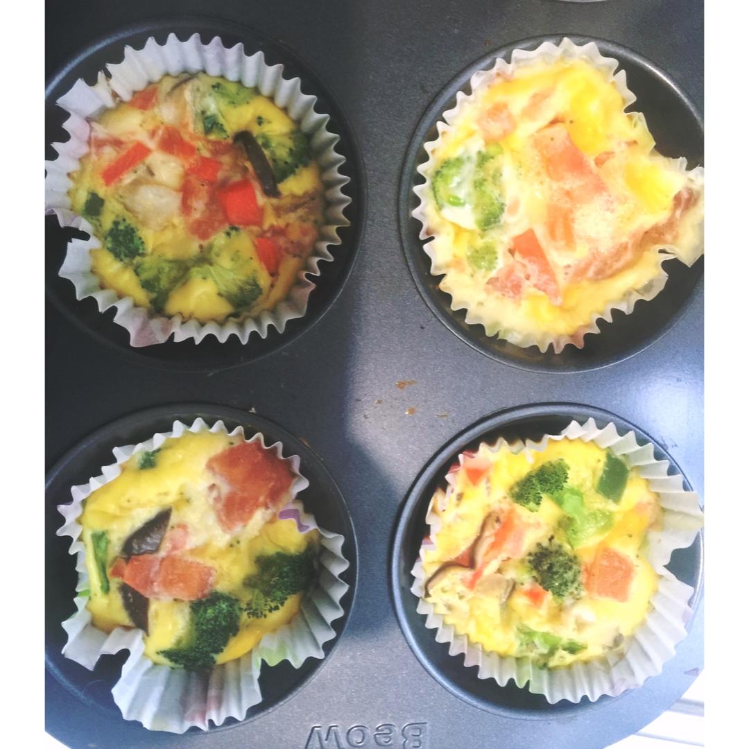 鸡蛋蔬菜麦芬 Low Carb Egg Muffin (Paleo+Gluten Free)