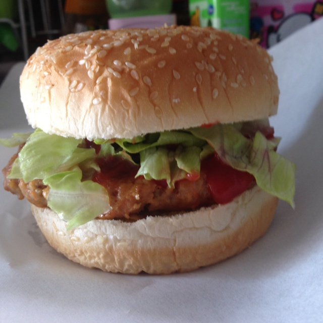 芝士猪排小汉堡