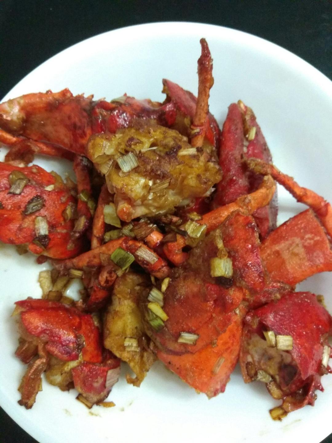 葱姜龙虾（附详细的拆解龙虾技巧，附精确地调料用量）