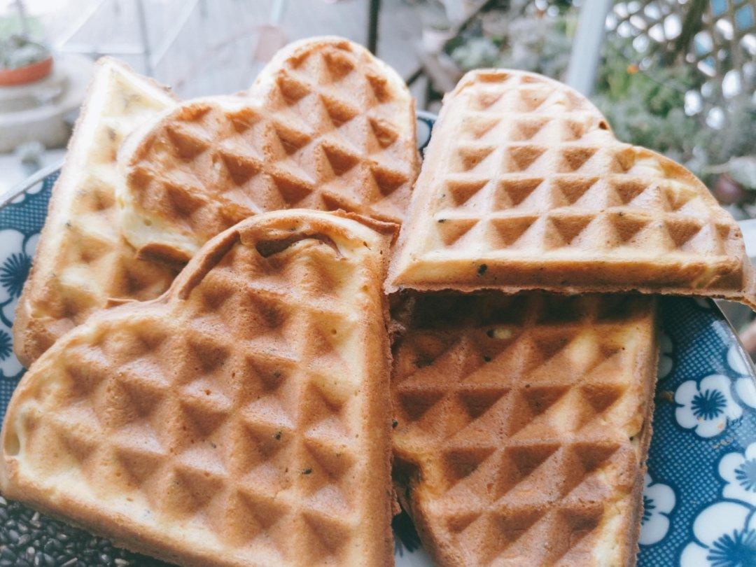 芝麻酸奶华夫饼