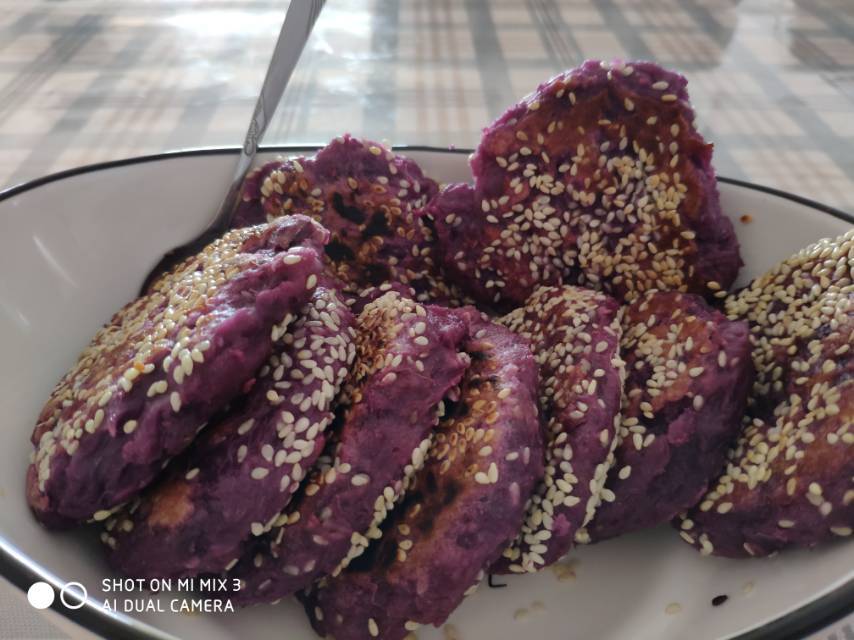减肥必备紫薯饼