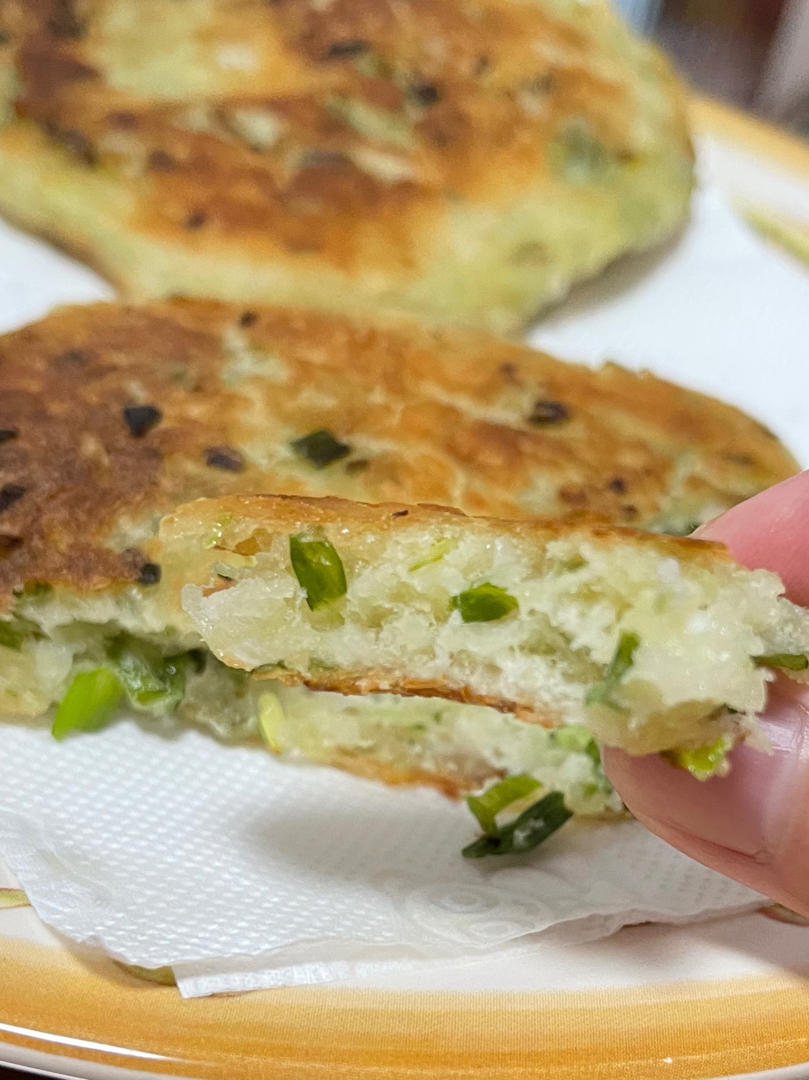不用揉面的发面韭菜饼