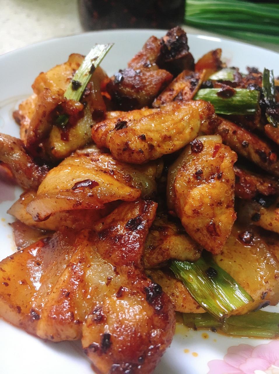 老丁的私房菜-蒜苗回锅肉