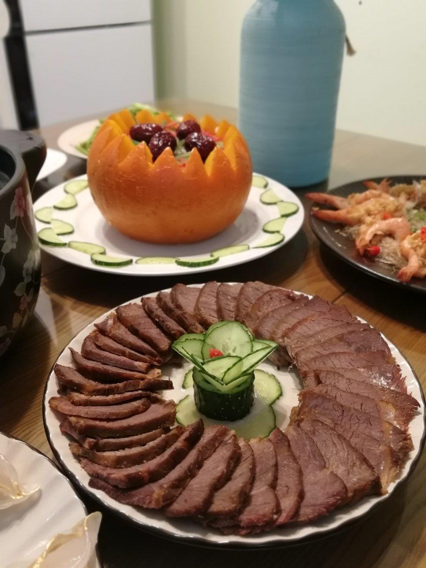 秋拾涟漪做的黄瓜花摆盘