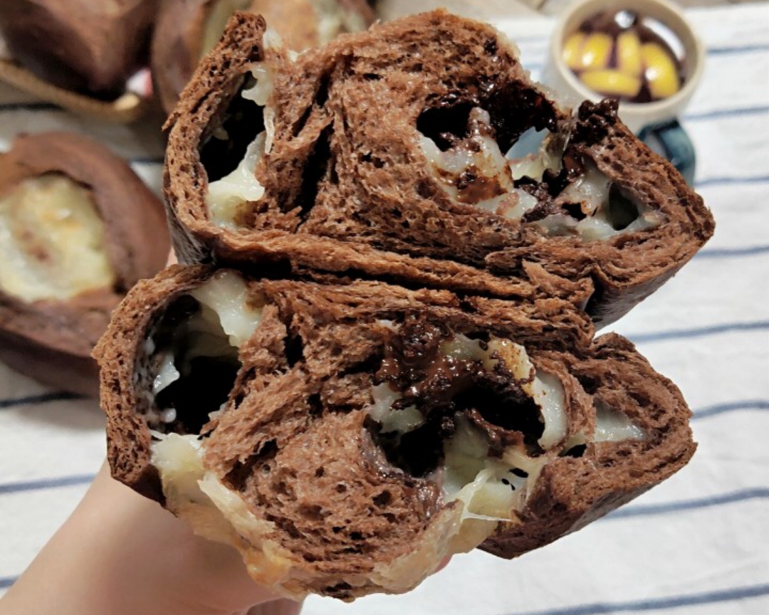 巧克力软心糯米面包，它在好多人心里有地位！的做法