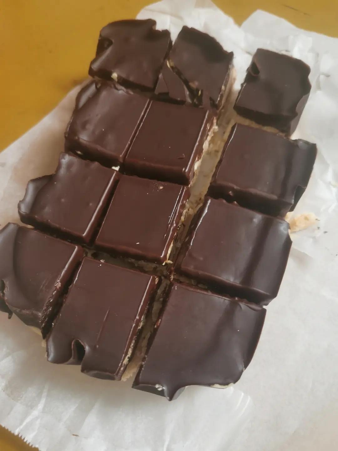 生酮免烤巧克力花生酱fudge