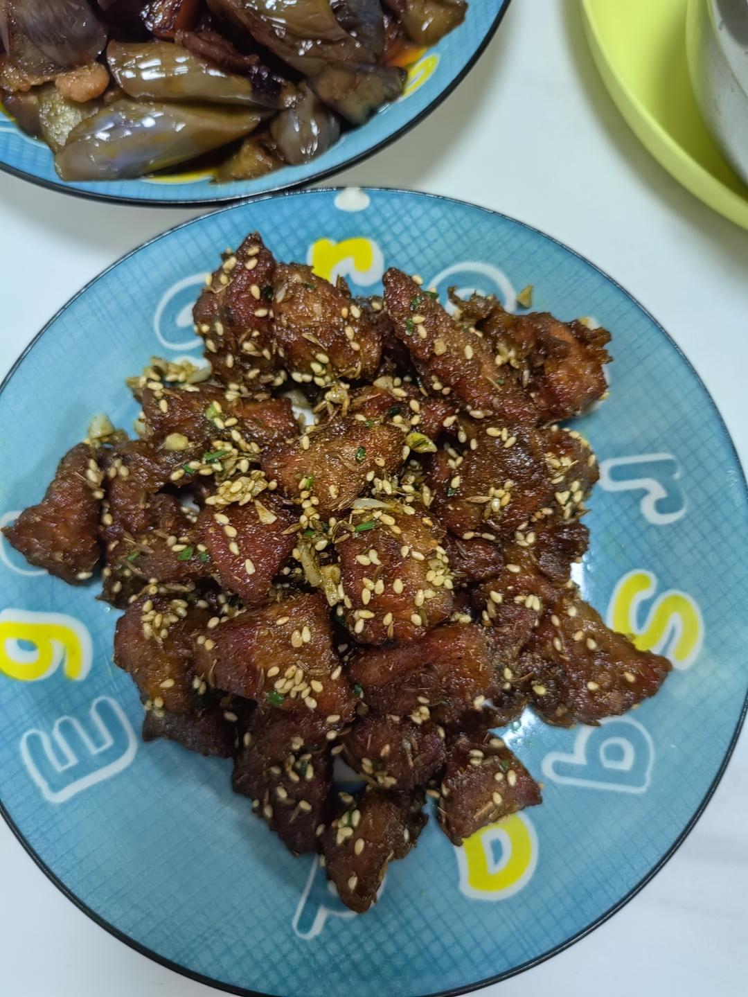 孜然牛肉粒