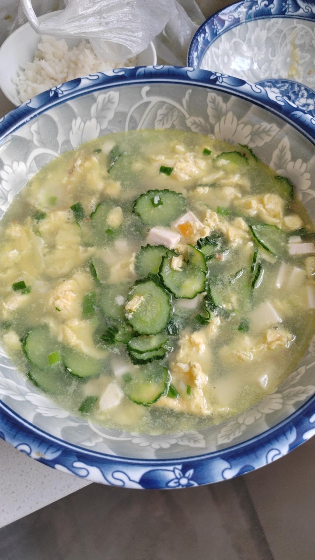 减脂黄瓜豆腐汤（转）