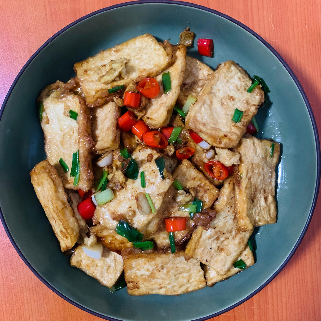 焖煎豆腐