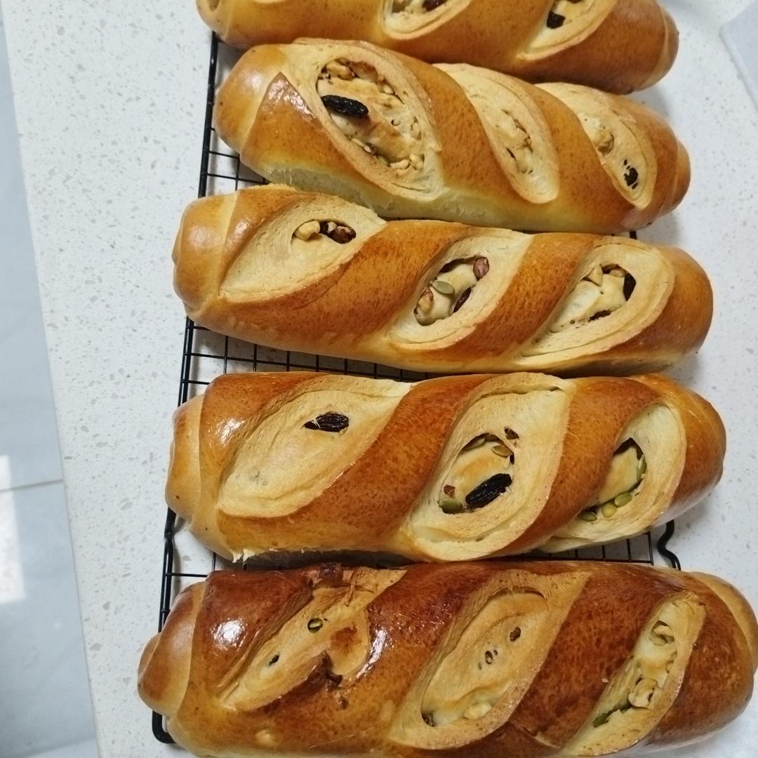 黑啤酒种果仁大列巴🥖，视频教学版