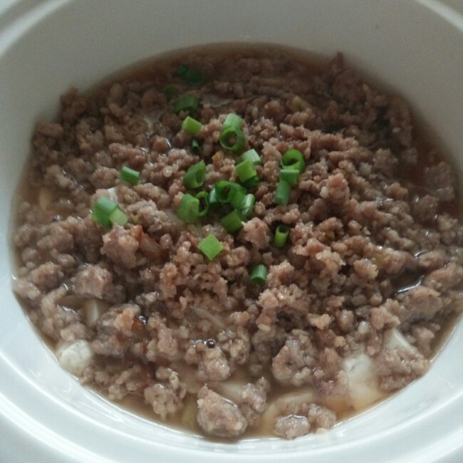 肉末蒸豆腐