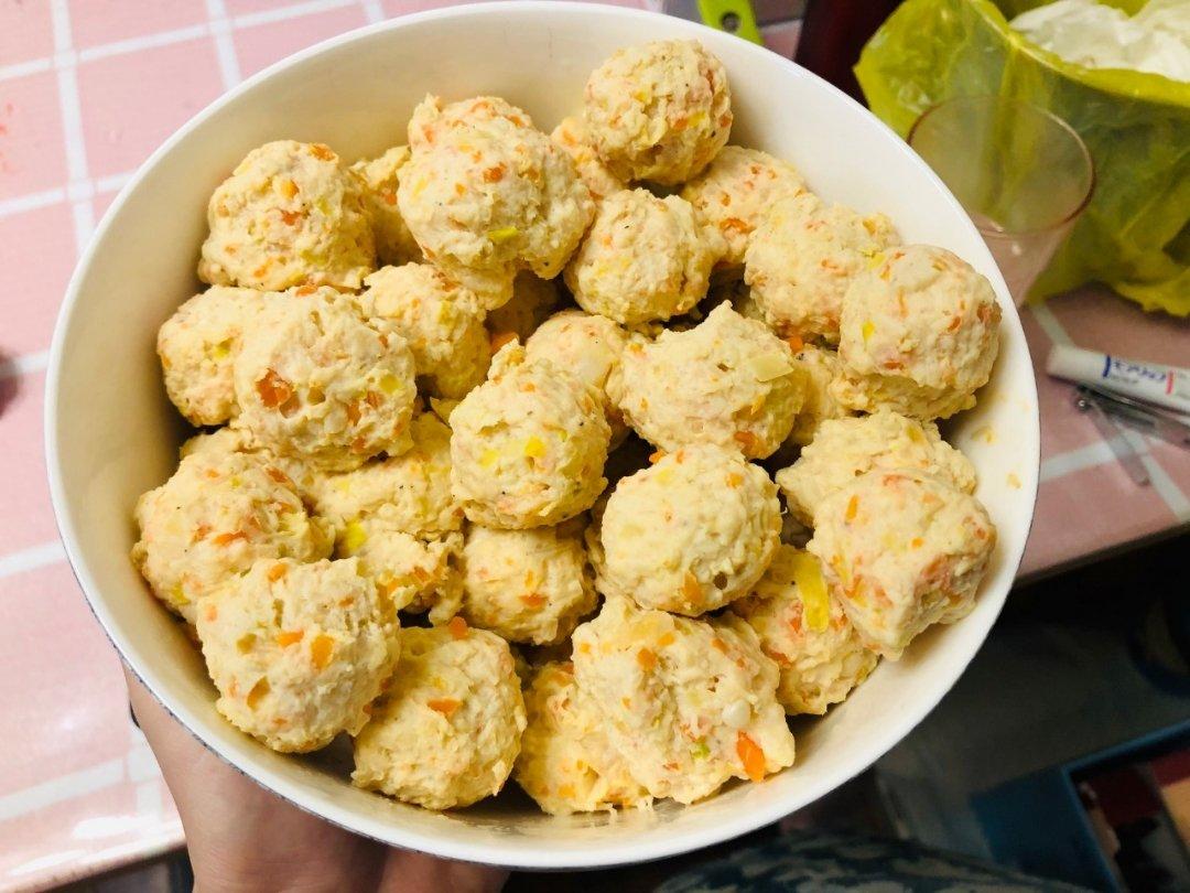 宇宙最好吃没有之一的减脂鸡胸肉虾仁丸子！无油无淀粉！高蛋白！