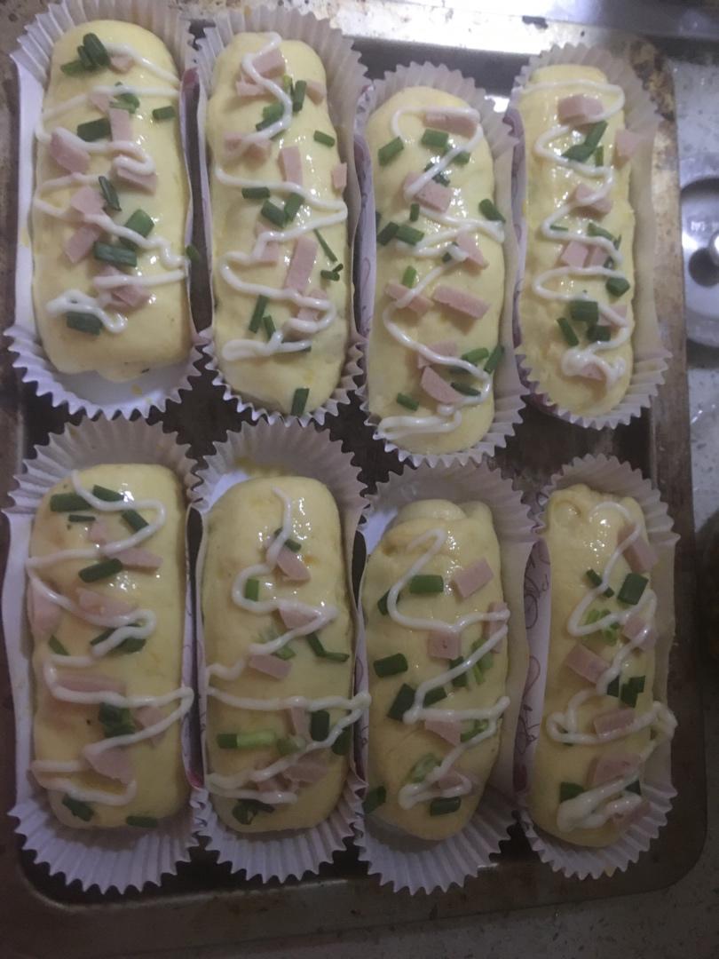 香葱火腿肉松面包