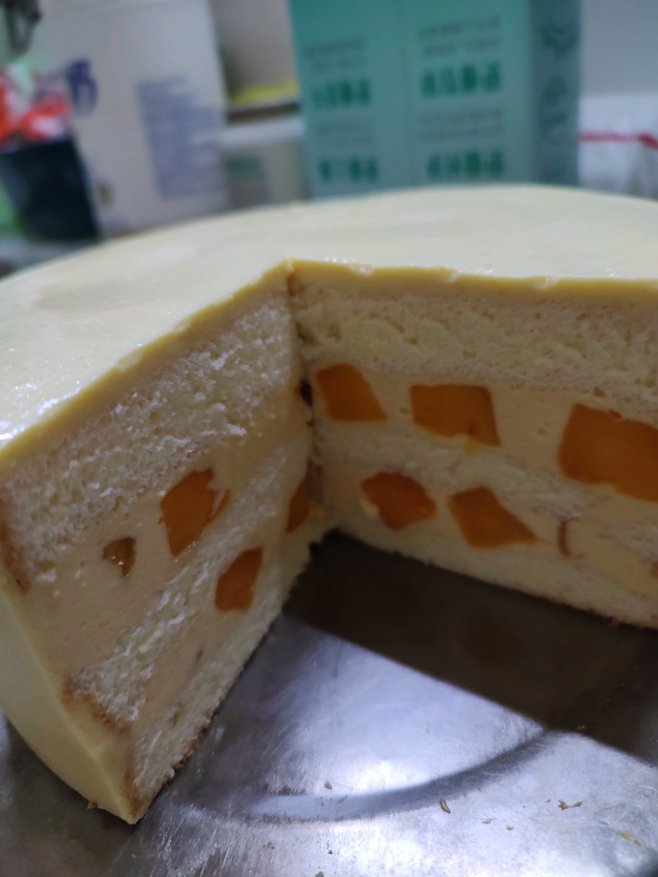 芒果芝士慕斯蛋糕