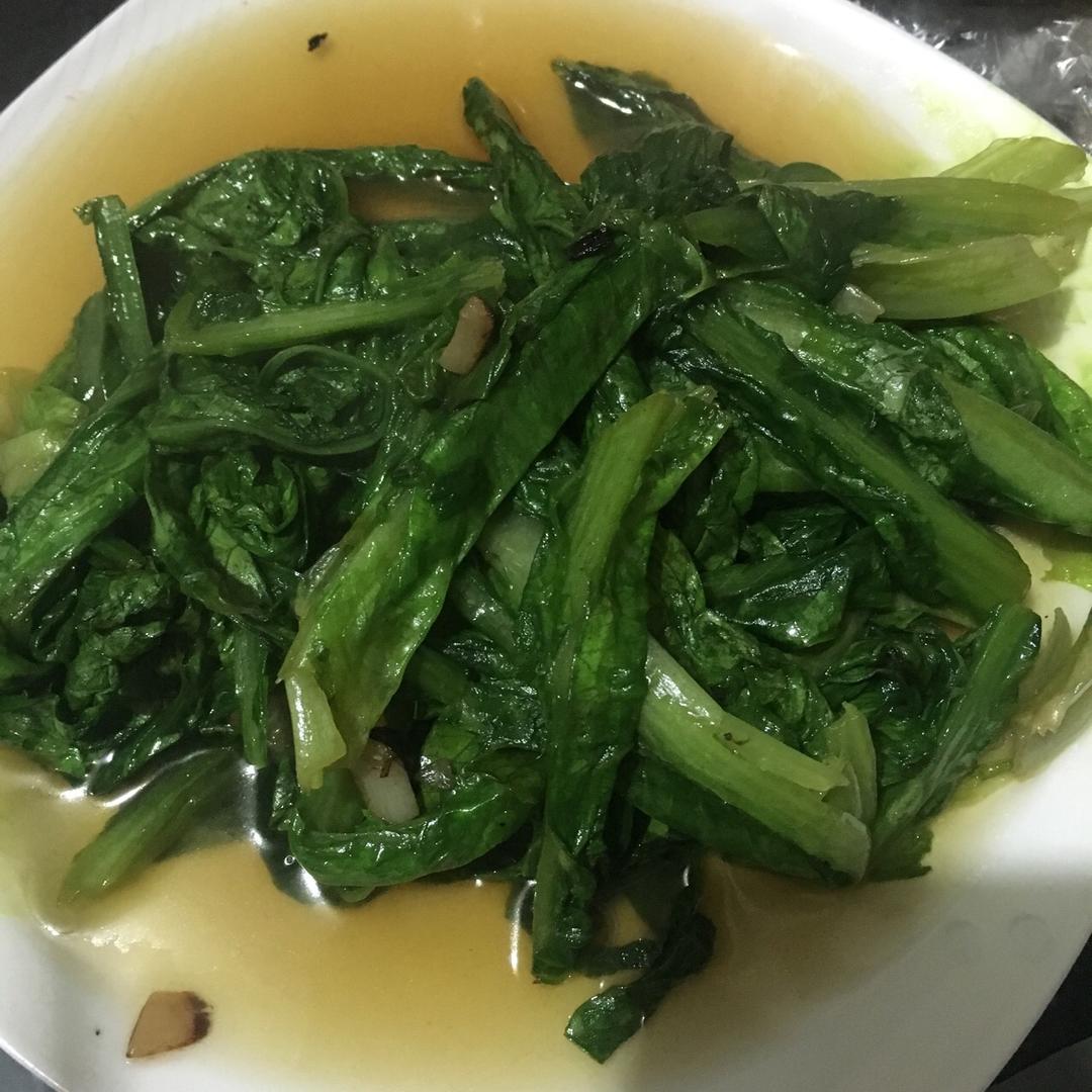 清炒油麦菜