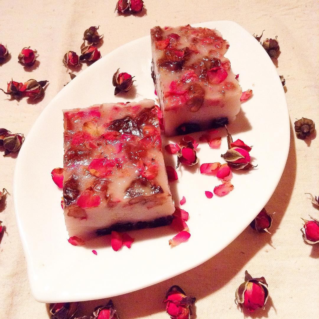 玫瑰核桃糖年糕