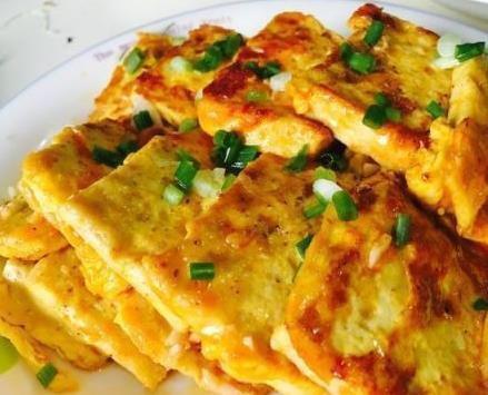 鸡蛋煎豆腐的做法