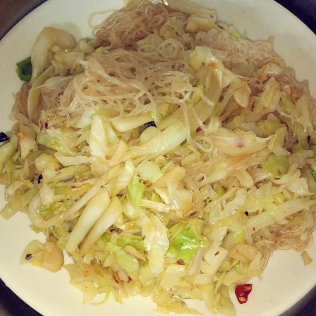 卷心菜炒粉丝