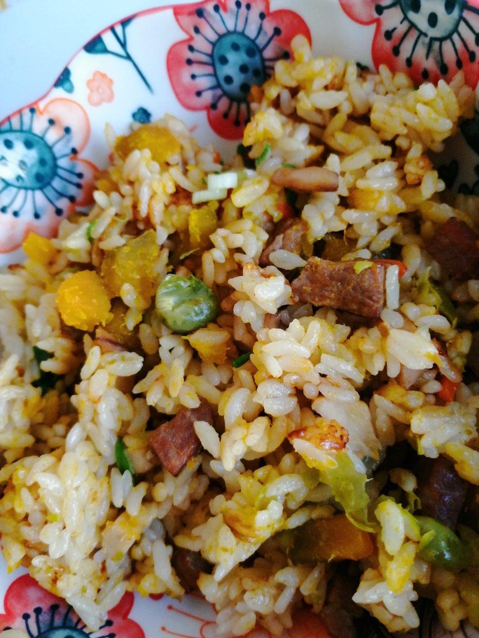 南瓜鸡肉饭